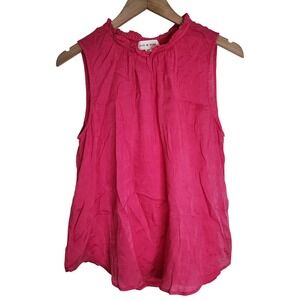 Cloth & Stone Tank Women's Small Sleeveless Tencell‎ Lyocell Pink
